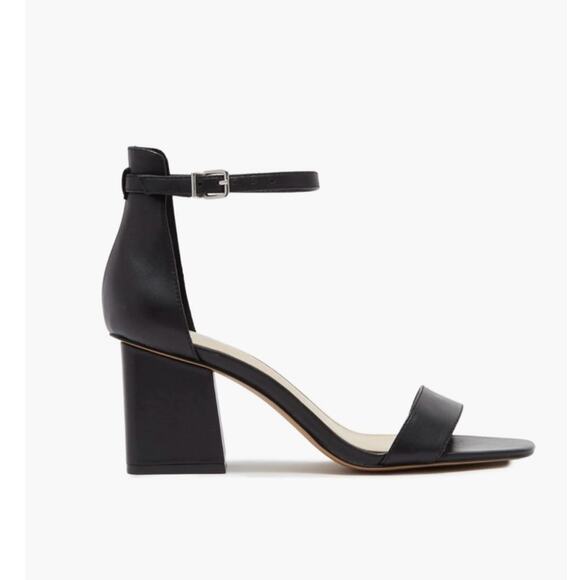 Vince Camuto Margry Block Heel Sandals Size 11 Black Adjustable Ankle Strap New - Picture 2 of 6